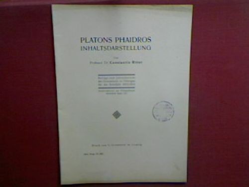 Platons phaidros - platons,