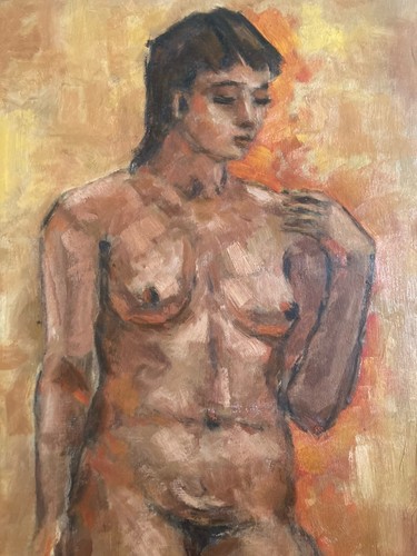 Belle peinture art - art, femme