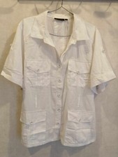 Chemisier blouse blanche coton