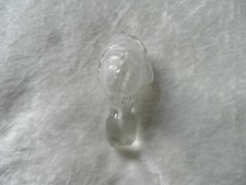 Antique Menier Normand blown glass cap bottle carafe about Legras?