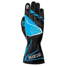 Gants de course auto Sparco Karting Kart K-Attack noir bleu - taille 12