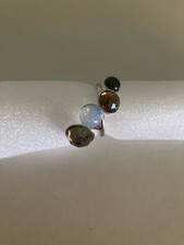 Bague Swarovski  Ornée De  4  Cristaux: TDD 56