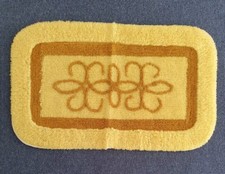 ?️RETRO VINTAGE SPACE AGE SHAG BATH BATHROOM MAT MCM ATOMIC POP OP PSYCH TRIP 