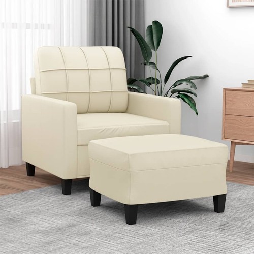 Fauteuil avec repose - -pied, noir