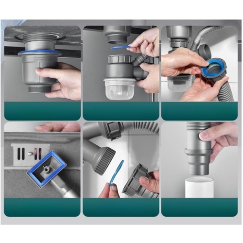 Drainage double évier gain - double,