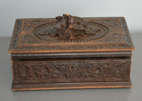 Ancienne boite coffret forêt - boite,