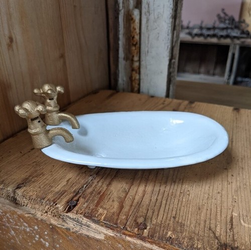 Porte savon baignoire ancien - savon,