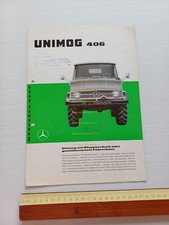 1962 Mercedes Benz Unimog 406 Original German Leaflet