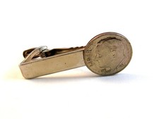 Vintage 1966 Dime Tie Claspne