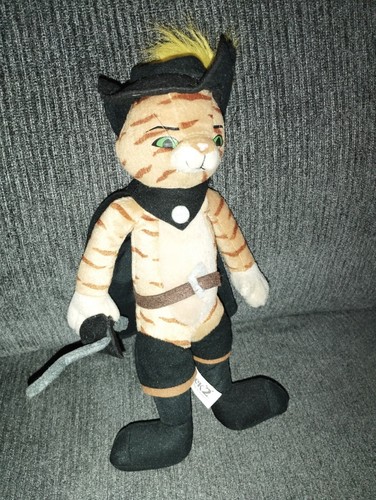 Peluche chat botté cm - peluche,