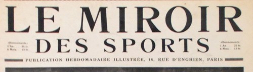 Miroir des sports avril - sports,