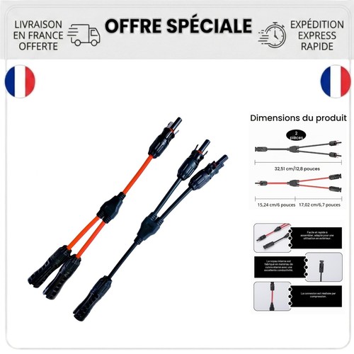 Câble solaire 4mm paire - câble,