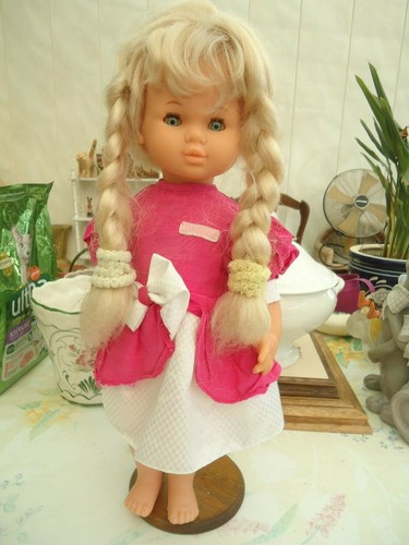 Ancienne poupee blonde - poupee, aux