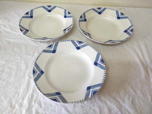 Anciennes assiettes creuses - anciennes,