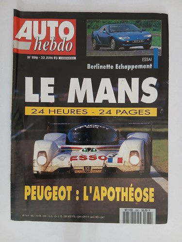 Auto hebdo 886 6 1993 - hebdo, n°886