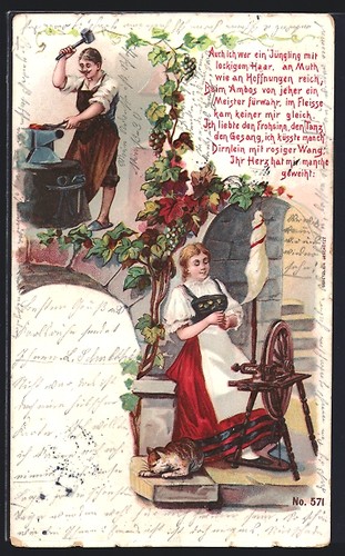 Lithographie forgeron - lithographie,