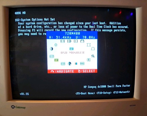 Working gateway ev700 crt - ev700,