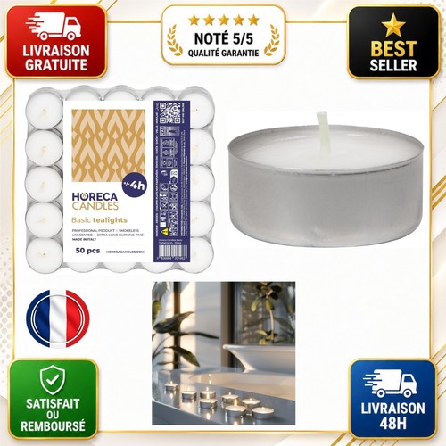 Bougies chauffe plat - chauffe-plat, blanc