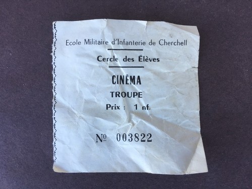 Ancien ticket cinéma - ticket,