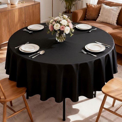 Noir rond nappes - nappes, de