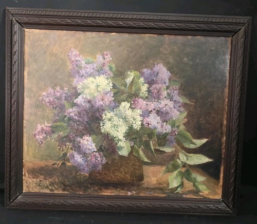 Tableau ancien huile nature - ancien,