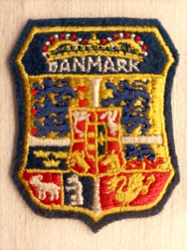 écusson danemark feutrine - danemark,