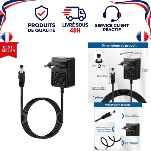 Chargeur 12v pour - 1a,