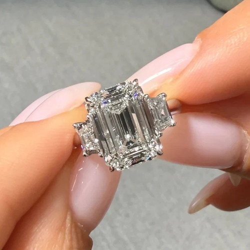 Bague blanc 14 carats - or,