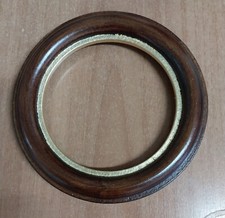 Round Frame In MDF Walnut With