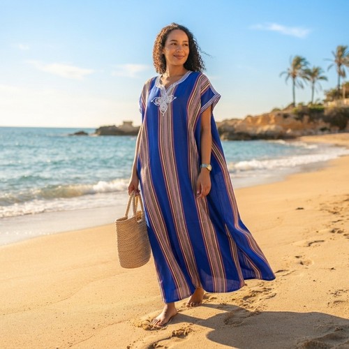 Moroccan gandoura for women - moroccan,
