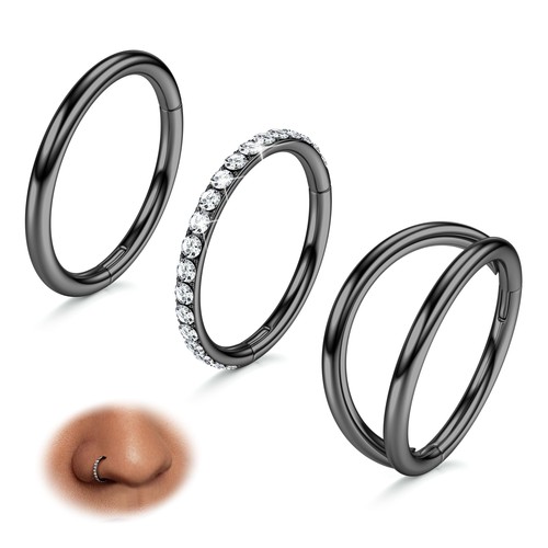 20g 14k piercing nez - or,