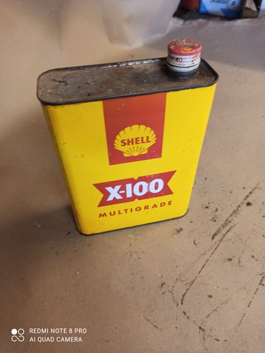 Ancien bidon huile shell - huile,