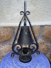 Bougeoir En Métal Forgé Ancien 
