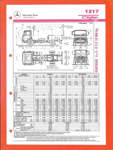 Mercedes trucks 1217 - trucks,