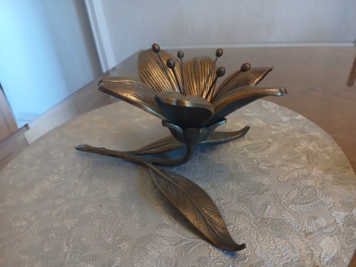 Ancien cendrier laiton - cendrier,