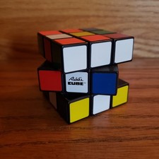 VINTAGE ORIGINAL 1980 RUBIK'S CUBE 3X3X3 WHITE OPPOSITE BLUE