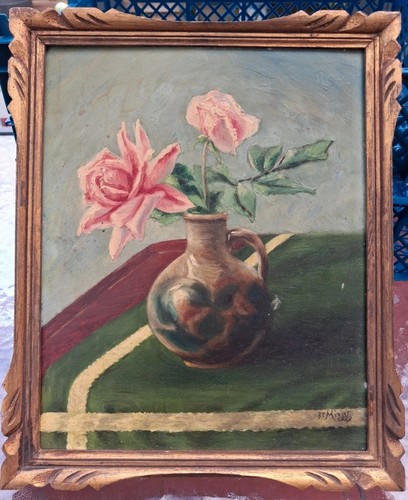 Tableau ancien huile nature - tableau,