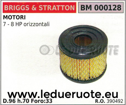 390492 filtre air - d'air, moteur