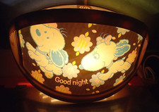 Vintage: Jolie lampe veilleuse SNOOPY & BELLE "Good Night" Schulz Peanuts BD C33