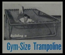 TRAMPOLINE Gym size and Backyard Bouncer HowTo Build PLANS