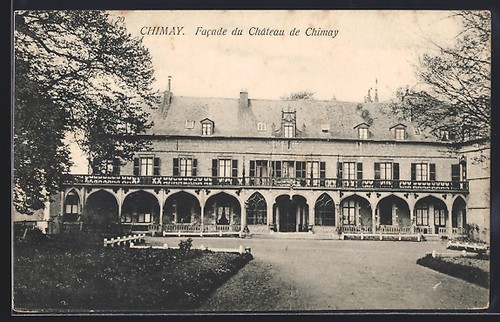 Cpa chimay facade - du, château