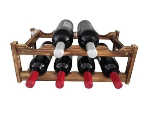 Bottle wood wine rack - 8-bottle,