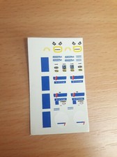 décalc décoration pilote co-pilote combinaison et casque peugeot 1/43 