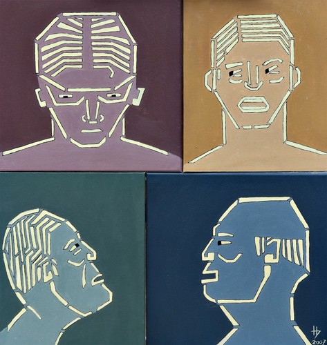 Peinture moderne portrait - peinture,