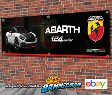 Abarth 124 Spider PVC Banner for Garage, Workshop, Showroom etc