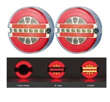 2x 12-24V Auto Feux Arrière Frein Pour Remorque Tracteur Camion Van 3 Fonctions