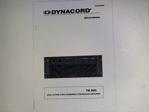 Dynacord powermate 1000 - dynacord, 1600