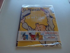 SUPPLEMENT LE MONDE TINTIN ET LE RETOUR  COMPLET SOUS BLISTER BONNE ANNEE 2009