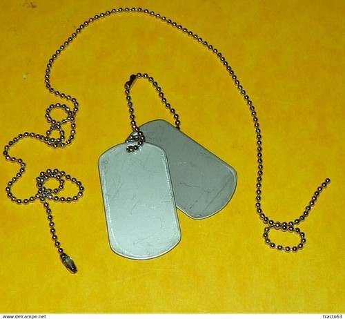 Plaque dog tag - plaque, armee