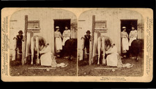 Waiting for Newly Drawn Milk, ca.1885, Stereo Print Period 10